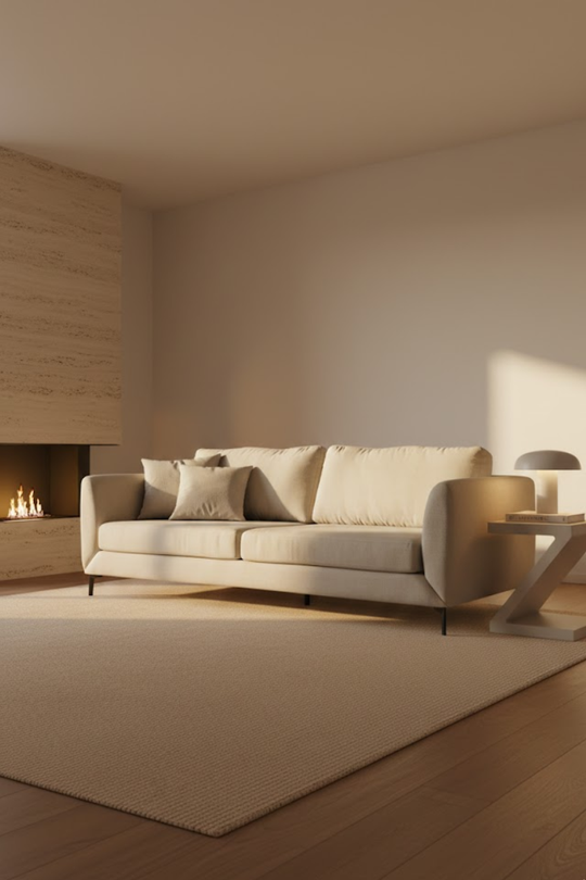 Jansen L fabric sofa