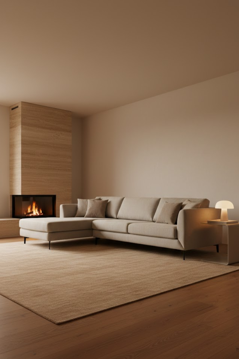 Jansen L fabric sofa