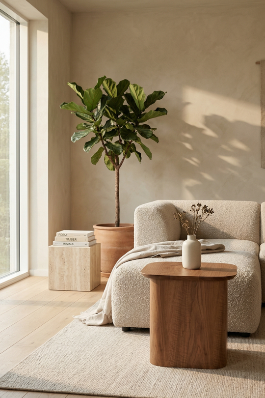 Moru Full Wood Side Table