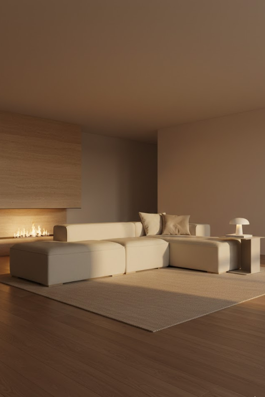 Mesut L fabric sofa