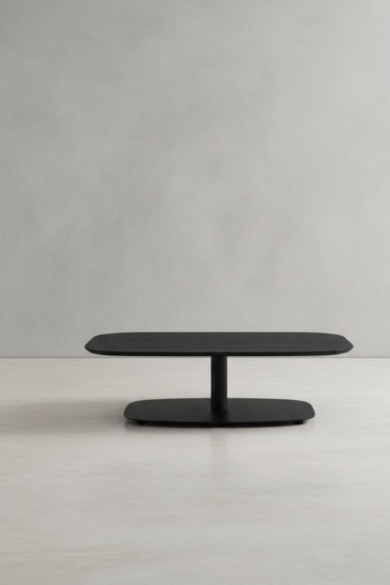 Moru Coffee Table with Square Wood Top