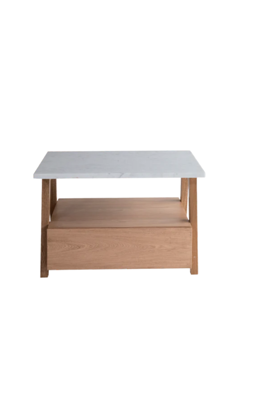 Noctiluco marble nightstand