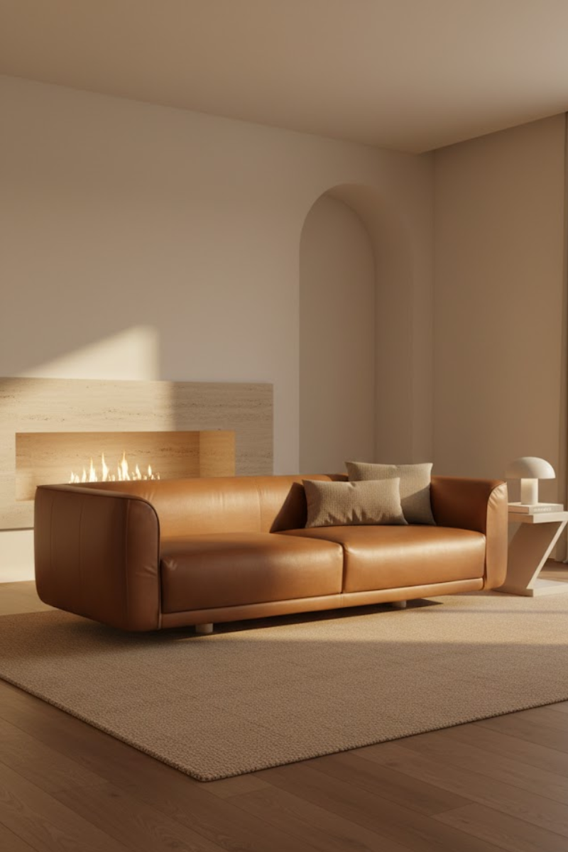Olden leather sofa