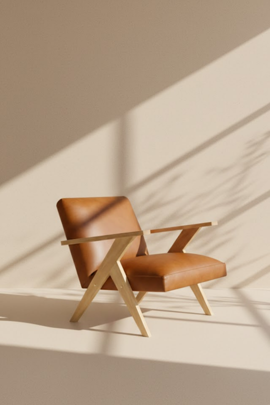 Aisha leather armchair