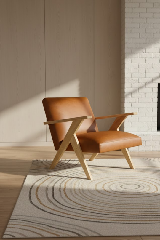 Aisha leather armchair