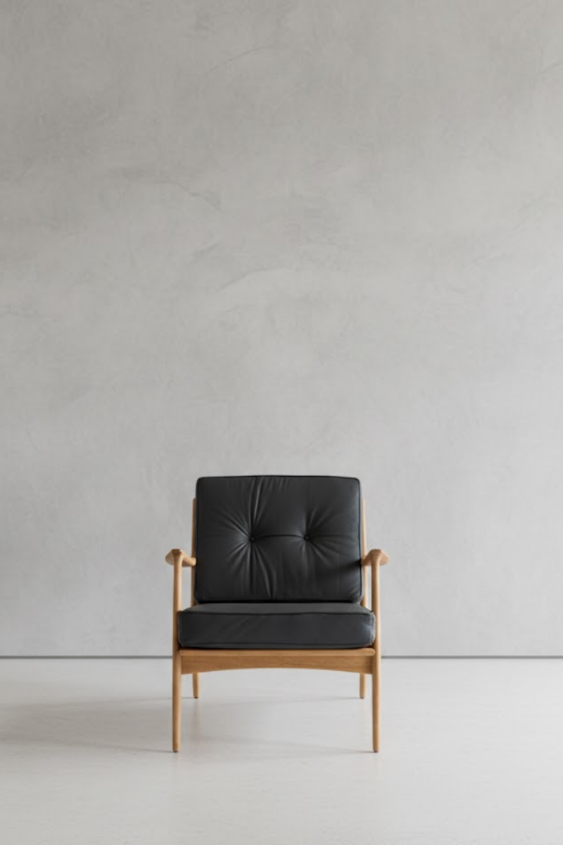 Saimma leather armchair
