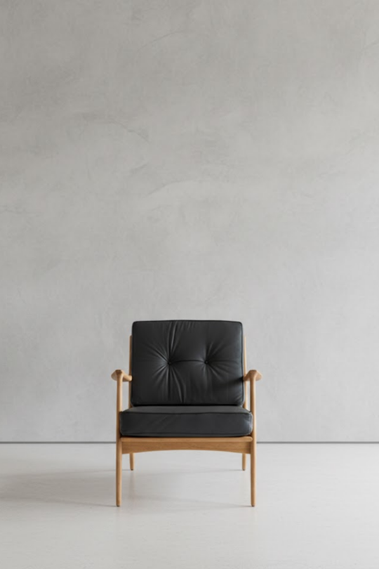 Saimma leather armchair