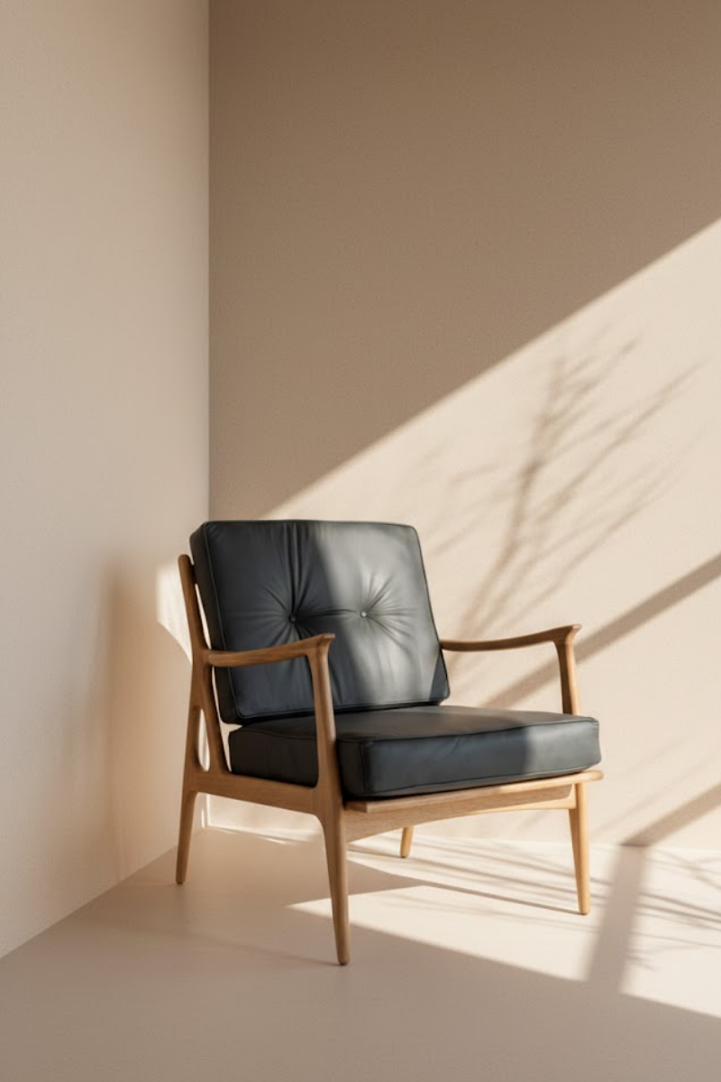 Saimma leather armchair