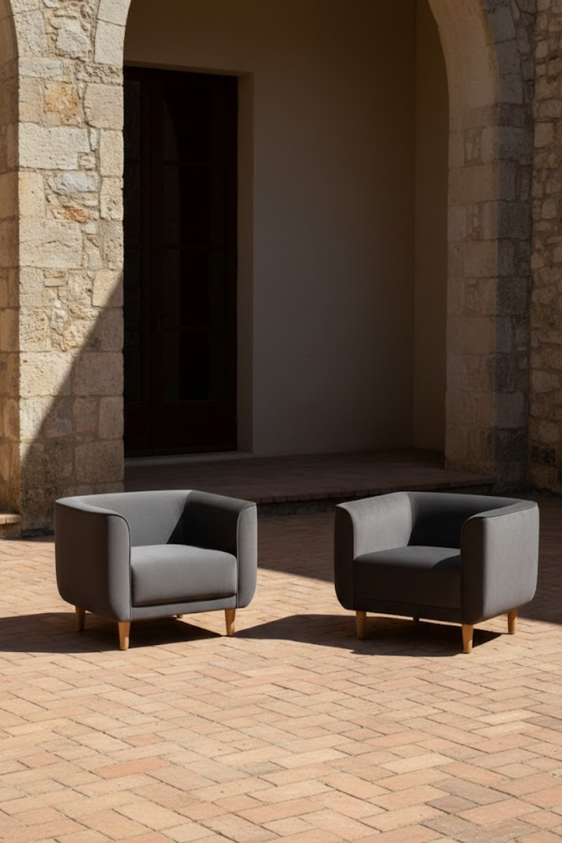 Olden fabric armchair