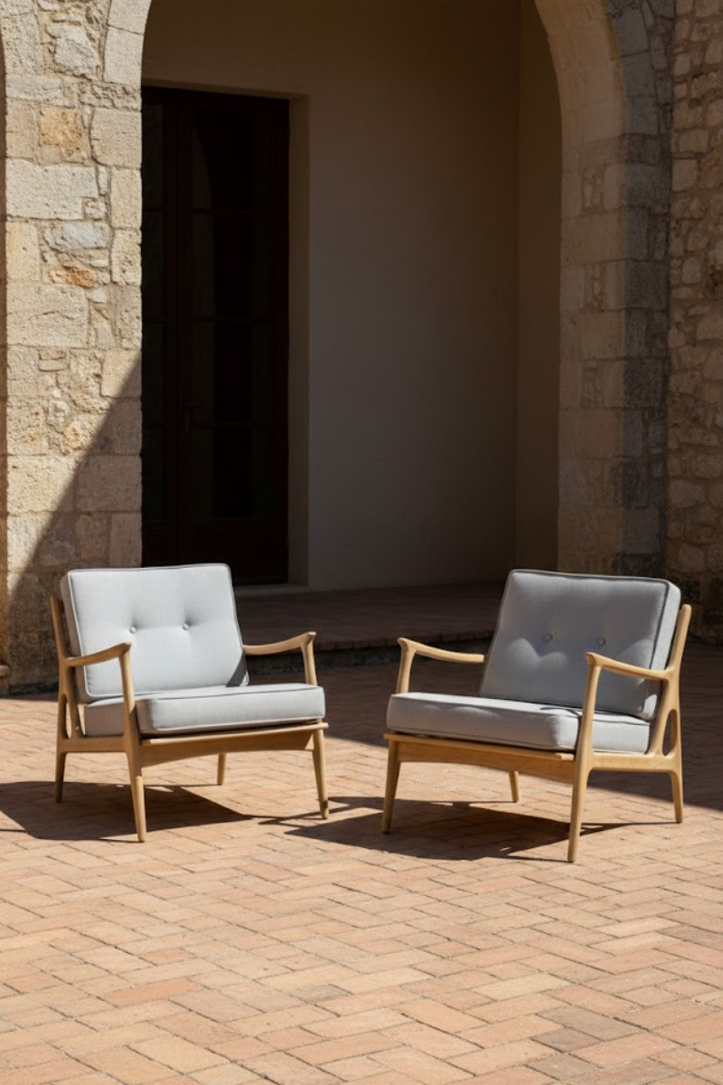 Saimma fabric armchair