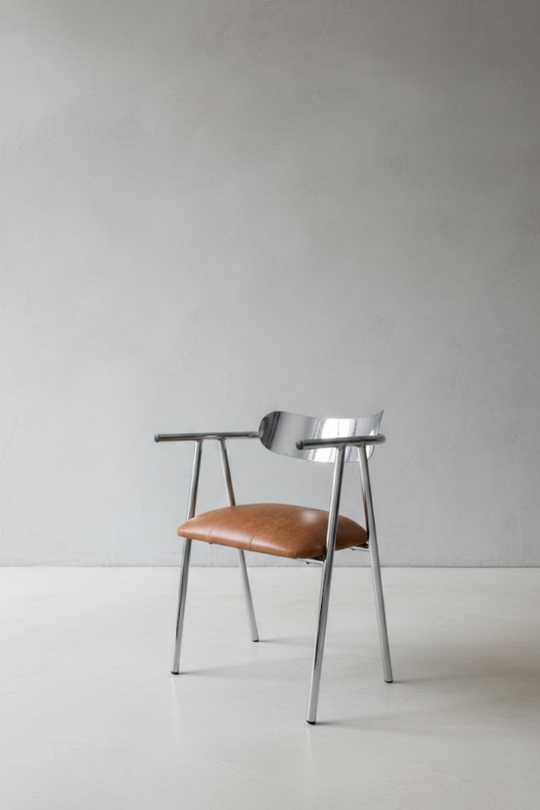 Top Chrome Chair with Arms
