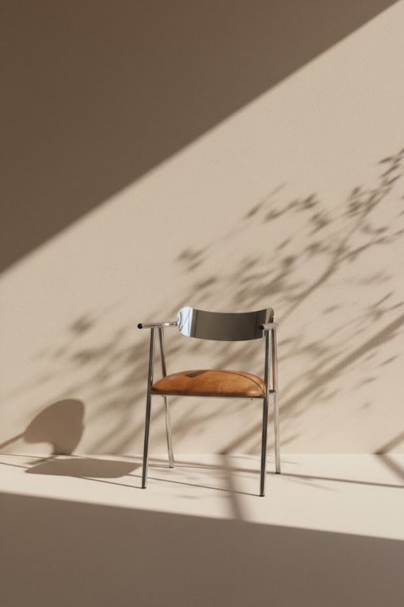 Top Chrome Chair with Arms