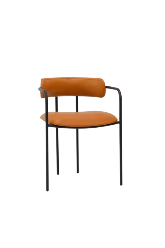 Makalu leather dining chair