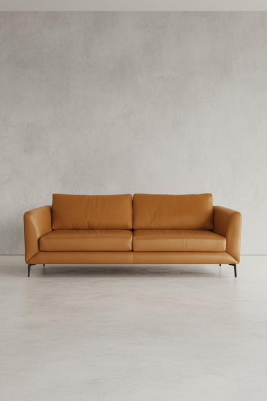 Jansen leather sofa