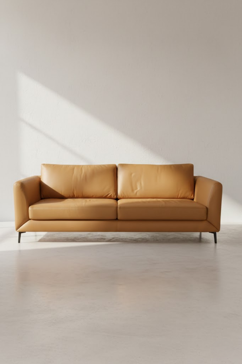 Jansen leather sofa