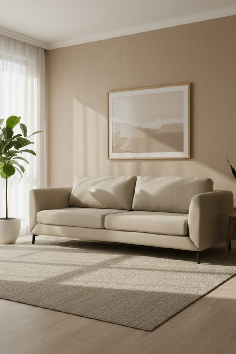 Jansen L fabric sofa