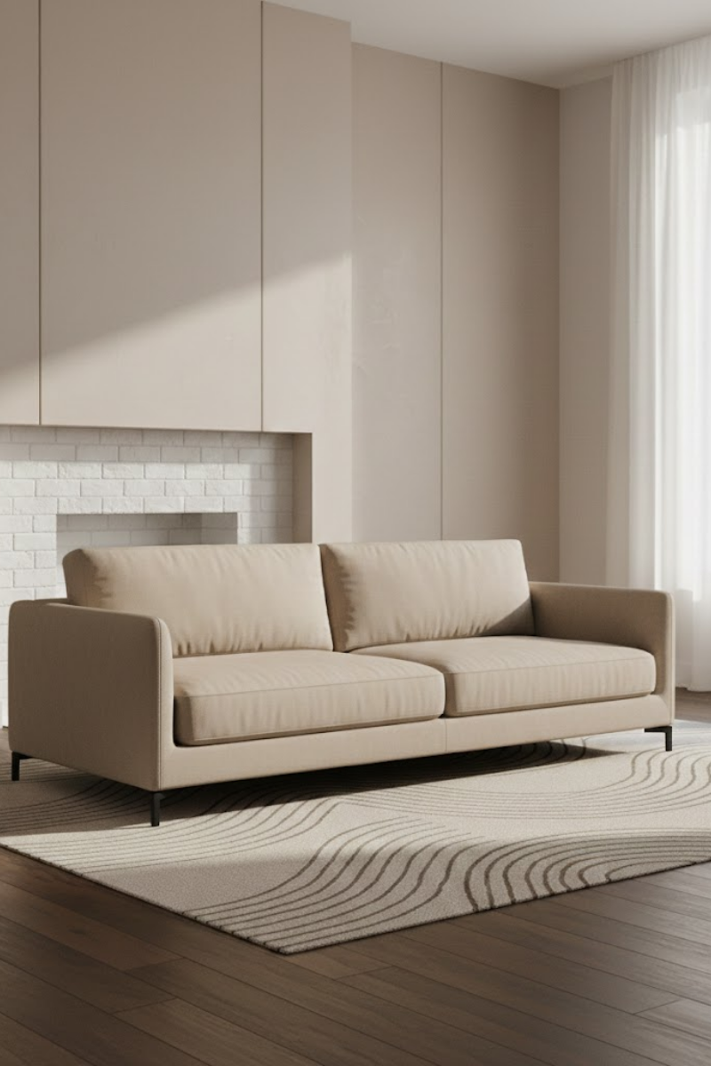 Jansen L fabric sofa