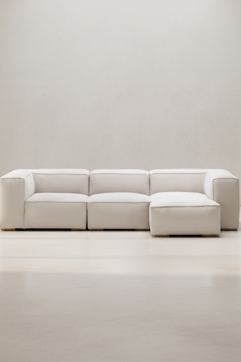 Mesut L fabric sofa