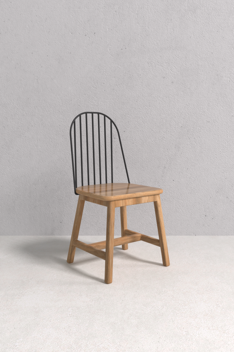 The Trajan Chair V2 balances warmth and industrial flair. Handcrafted by Colombian artisans, made to order, and delivered free across the US.